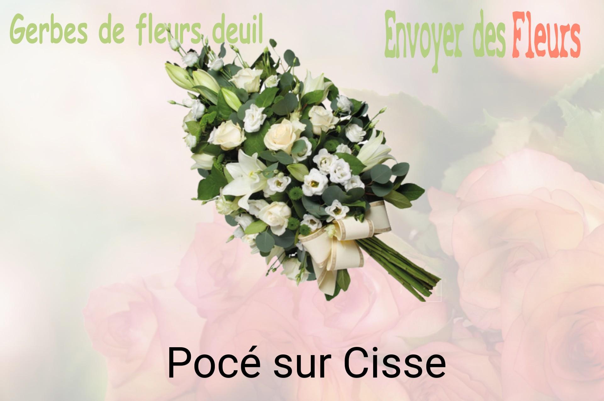 Gerbe de fleurs de deuil livrée à Pocé-sur-Cisse